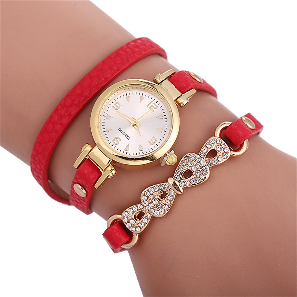 Dames Analoge Quartz Vrouwen Horloge Bling Diamond Grandado