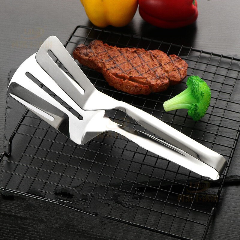 Stainless Steel Barbecue Tong Fried Steak Shovel F Grandado