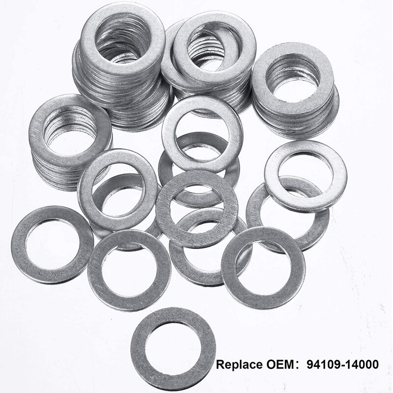 50 Pieces Engine Oil Crush Washers Drain Plug Gask Grandado