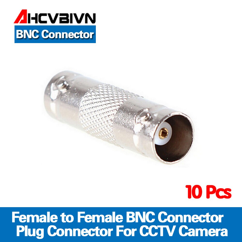 AHCVBIVN 10 piezas BNC hembra a hembra acoplador en línea coaxial BNC