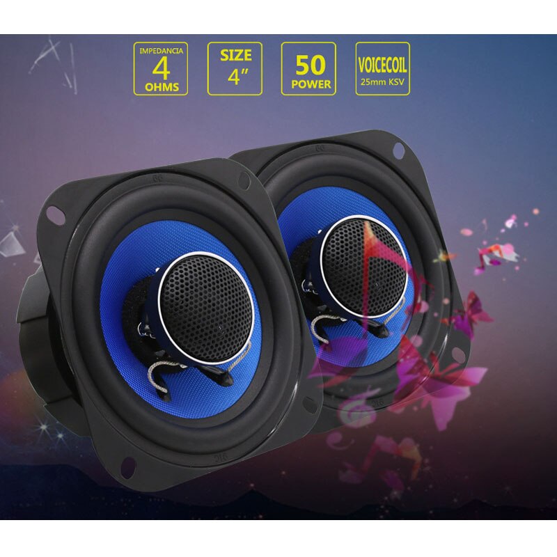 Altavoz Coaxial Para Coche De Pulgadas Con Domo De Seda Altavoz Hifi