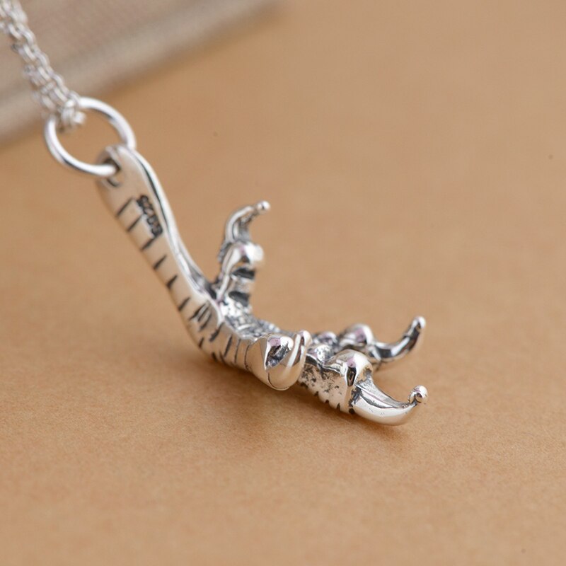 BALMORA Echt 925 Sterling Silber Adler Talon Retro Charme Anhänger für Halsketten Frauen Männer Paar Coole Punk Schmuck KEINE Kette