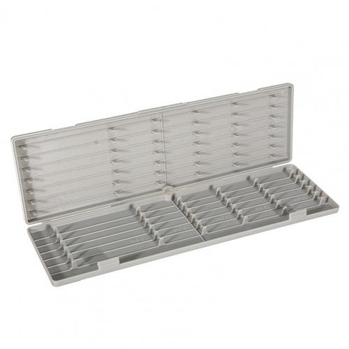 ABS Fishing Rig Box With Scale Convenient Compact Stiff Hair Rig Storage Box for Herabuna Fishing Line Hook: Grey
