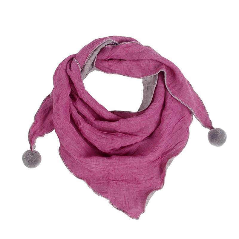 Bufandas triangulares de Color puro para niños, Baberos cálidos para el cuello, chal, cuello suave cálido