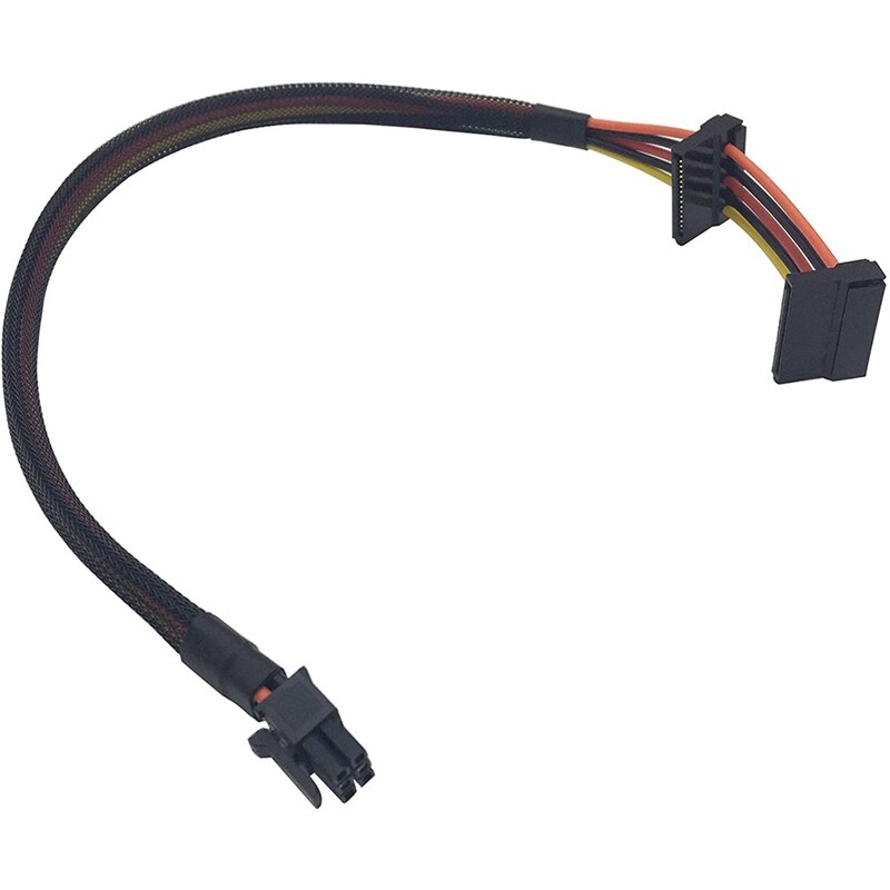 HDD SATA Energie Kabel Rechts-Winkel SATA 15 Stift X2 zu Mini 6 Stift ATX Adapter für Dell Inspiron 3668 3667 3650(2Pack)