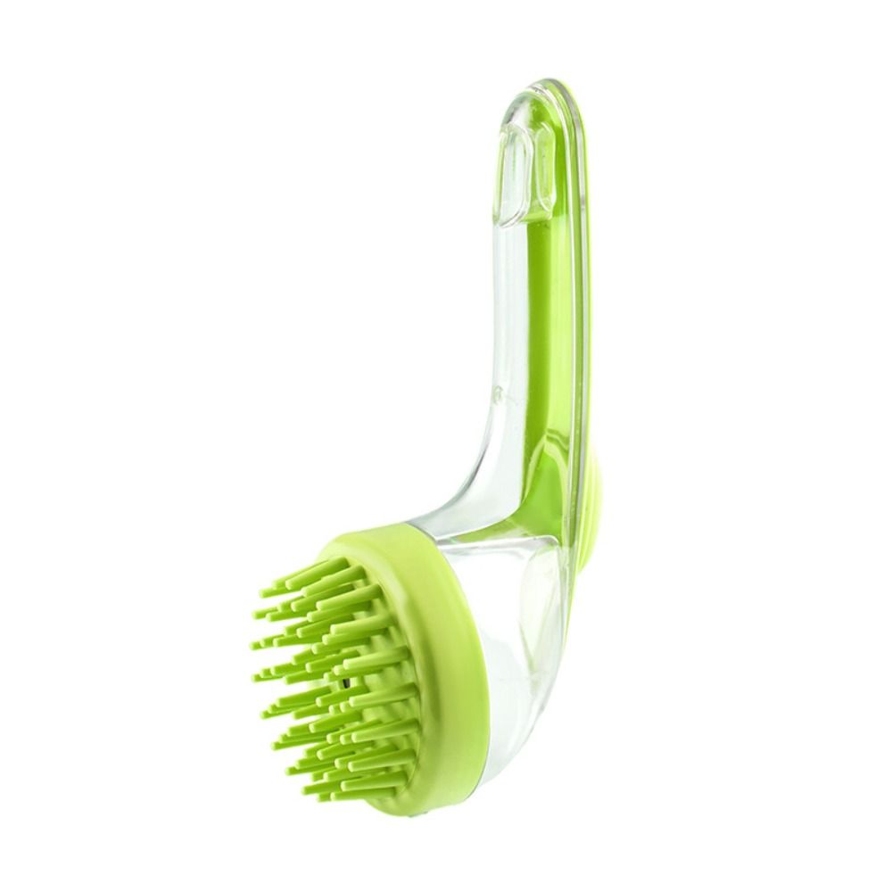 Brosse de Bain pour Animaux - Manche Long Douche Peigne - Brosse de Toilettage Chat Chien - Brosses de Nettoyage: Vert Clair