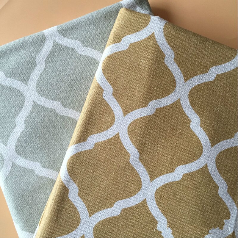 Cotton and Linen Blend Fabric by meter Printed sewing upholstery crafts cotton fabric for tablecloth home decoration