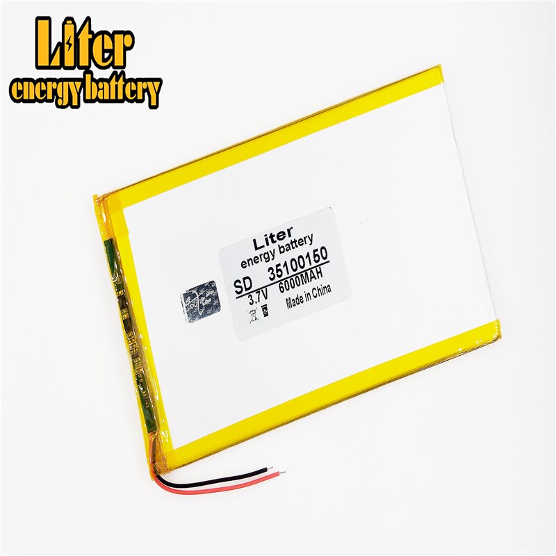 35100150 tablet-akkus, kapazität 3.7v 6000 , universeller lithium-ionen-akku für  pc 8 9 zoll-tablets