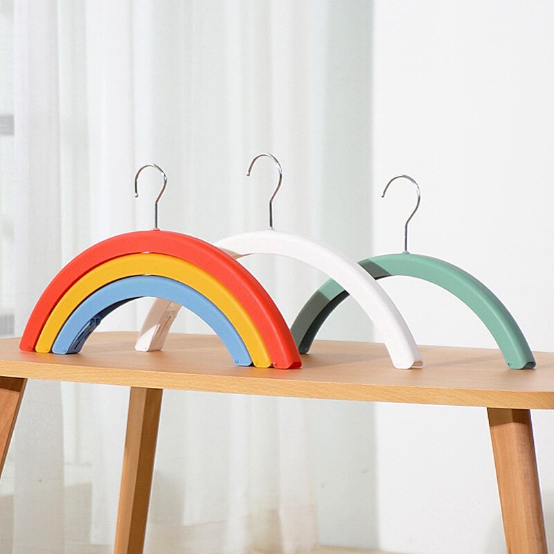 3pc/set magic clothes hanger Rainbow Rotating Clothes Drying Rack Removable 3 Layer Multifunction folding hanger Home Organizer