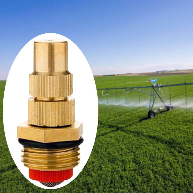 1/2 Inch Adjustable Fine Mist Water Spray Nozzle Lawn Gardening Watering Cooling High Atomization