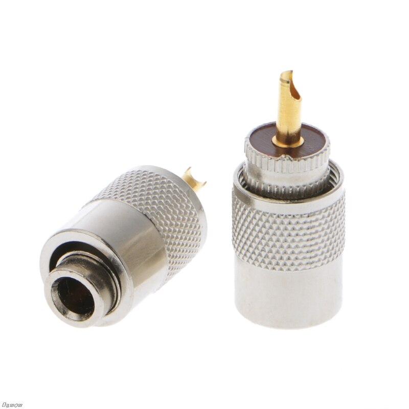 10 stk stik stik uhf pl -259 han lodde rf stik stik til  rg8x koaksial koaksial kabel damom