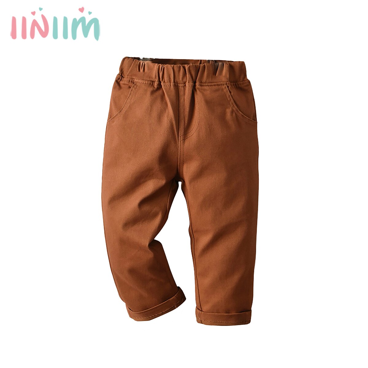 Pantalones de chándal deportivos para niño, ropa informal con bolsillos, color sólido, de 1 a 5 años de edad, para primavera