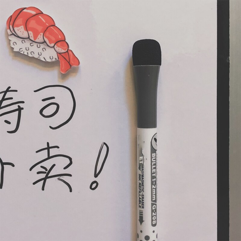 Message Board Magneet Magnetische Note Board Creatieve Magnetische Sticker Uitwisbare Magneet Leren Sticky Note Magnetische Sticker