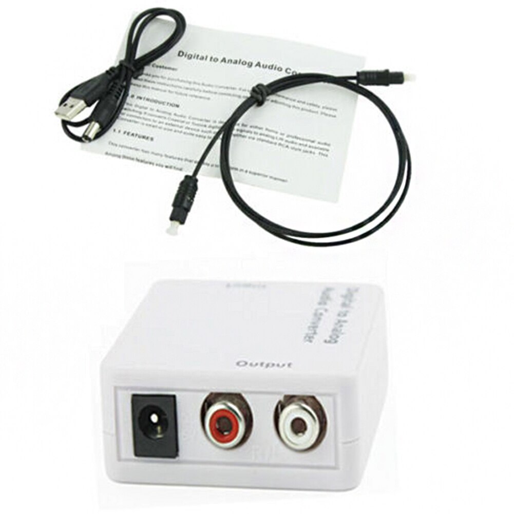 Praktische Audio Converter Digitaal Naar Analoog Connector Decoder Home Optische Coaxiale Usb-poort Accessoires Toslink Professionele