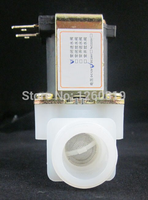1/2 "  by 1/2 " gjenger hann  dc 12v elektrisk magnetventil normalt lukket nc vanninntak strømningsbryterkontroll