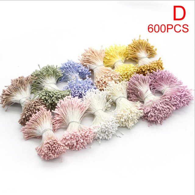 1Pack Diy Bruiloft Accessoires 1Mm Meeldraden Handgemaakte Kunstbloemen Party Home Decoration: D
