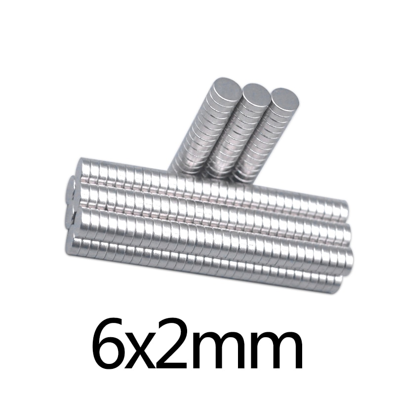 100/200/300 Pcs 6X2 Mm Mini Kleine Ronde Magneten 6 Mm X 2 Mm Koelkast n35 Neodymium Magneet Dia 6X2 Mm Permanente Ndfeb Magneten