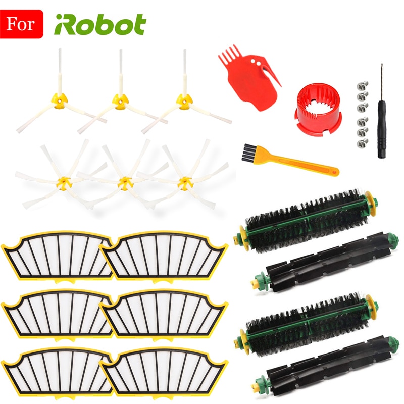 Filter Side Brush For Irobot Roomba Vacuum Cleaner 500 510 520 528 530 532 535 540 550 560 562 570 572 580 581 590 Series Parts