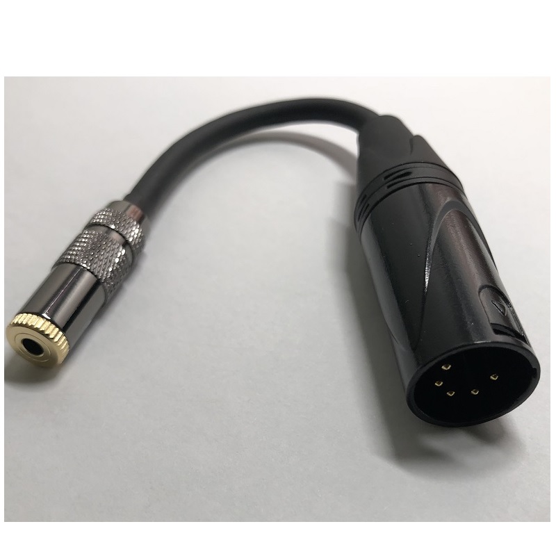 HIFI Male 5 Pin XLR Balance to 3.5mm Female Audio Cable DAC Stage XLR Headphone Adapter Cable