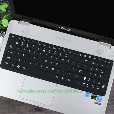 Laptop keyboard Cover Skin For Asus N76 N76V N76VB N76VJ N76VM N76VZ N750 A73 ZX70 GL702 K751 A751 FX71 Pro S V J L 17.3 inch: allBlack