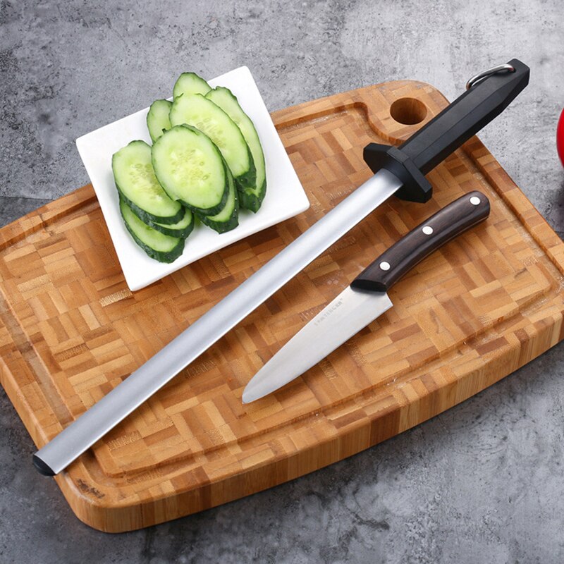 Kitchen Sharpening Rod,Diamond Carbon Steel Knife Sharpening Rod,12 inch Knife Sharpener,For Chefs Steel Knives Kitchen Tool