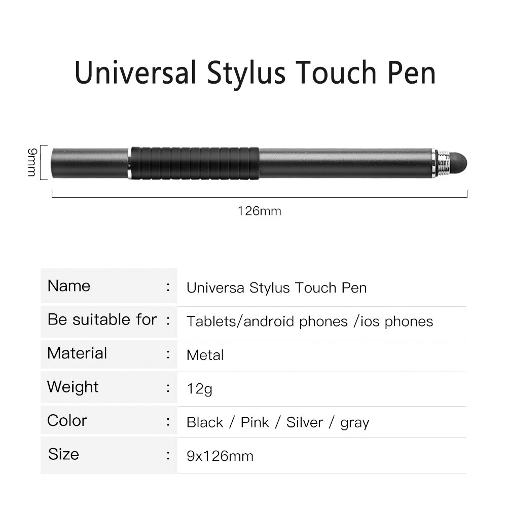 Universal Caneta Desenho Tablet Tela Capacitiva Canetas Stylus Pen Touch para iPad mini Da Apple Telefone Celular Inteligente Caneta Acessórios