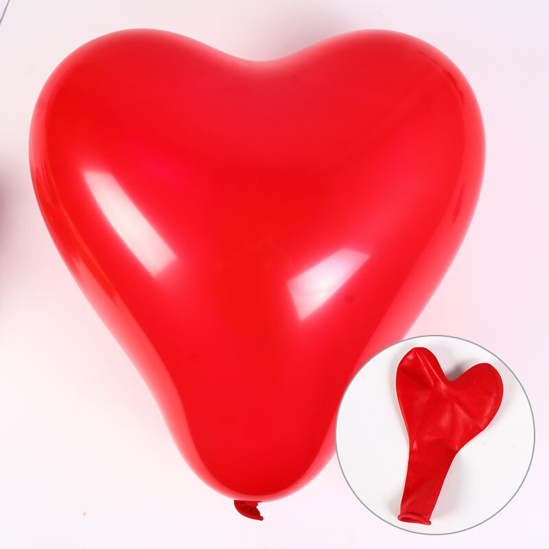 10Pc Red Pink Balloons 10Inch Love Heart Latex Balloons Wedding Marriage Birthday Party Decor Inflatable Helium Globos Proposall: Red