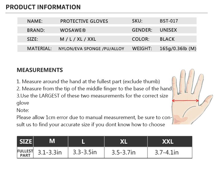 Wosawe Motorfietsen Kniebeschermers Beschermende Kleding Dikke Spons Antislip Knie Brace Guard Skiën Snowboarden Knie Pad Handschoenen