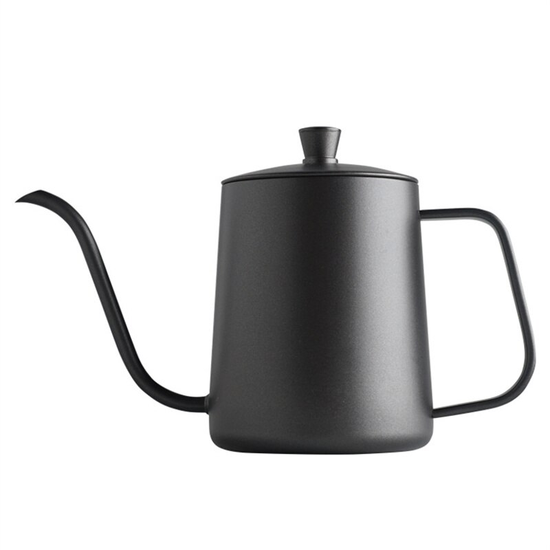 Drip Kettle 350ml 600ml Coffee Tea Pot Non-stick Coating Food Grade Stainless Steel Gooseneck Drip Kettle Swan Neck Thin Mouth