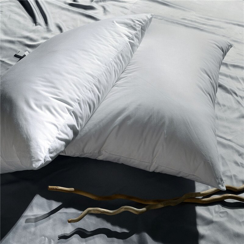Claroom, almohada súper suave estilo japonés de poliéster/plumas de ganso blancas, almohadas para dormir, AC12 #