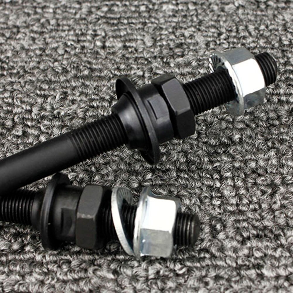 1 paar Fahrrad Rad Hub Achse Vorne Hinten Stahl Solide Spindel Welle Jahrgang BMX MTB Straße Spieß 150mm 180mm