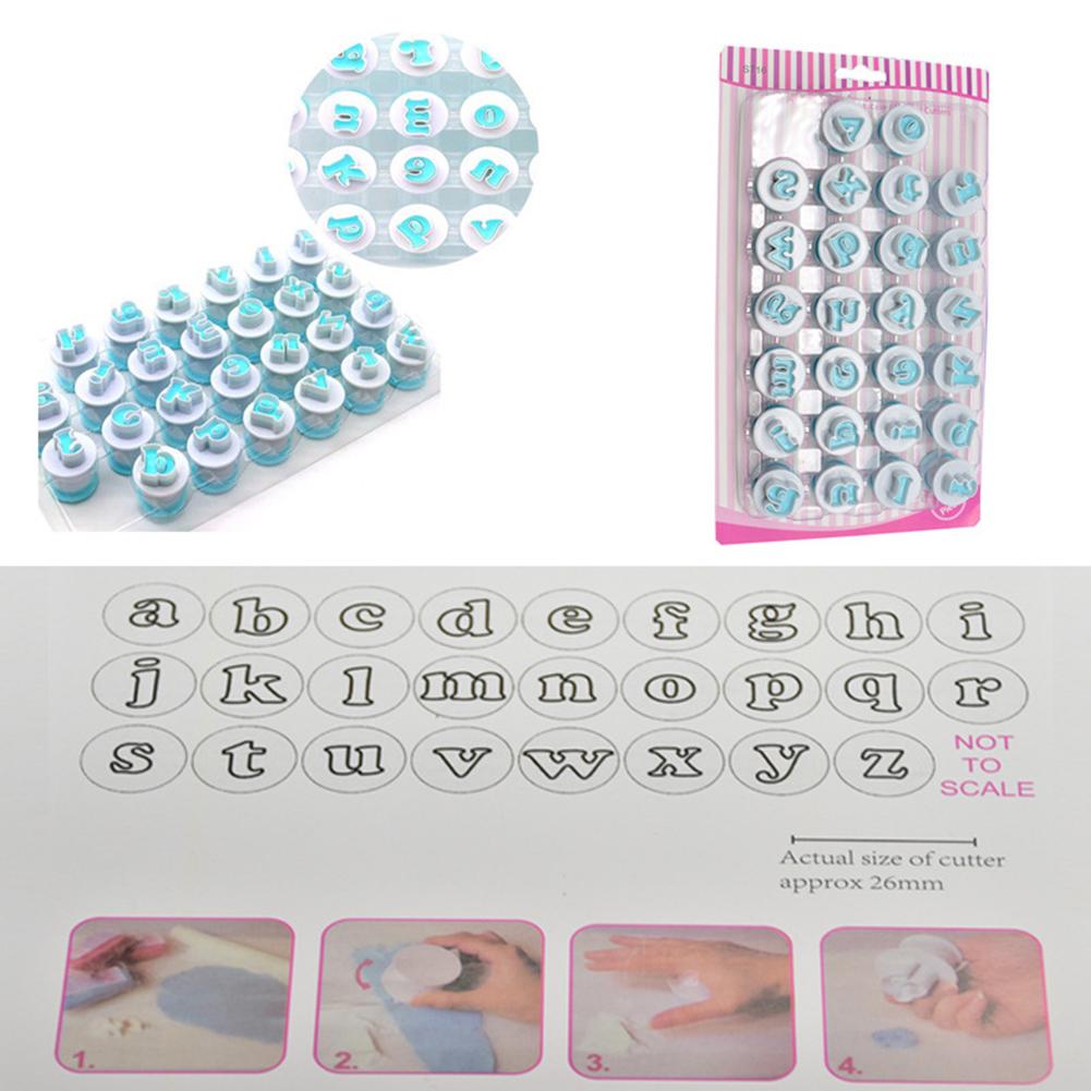 10/26Pcs Alfabet Nummer Brief Cookie Biscuit Stempel Mold Cake Cutter Embosser Mould Tool Taart Letters Cutter Droshipping