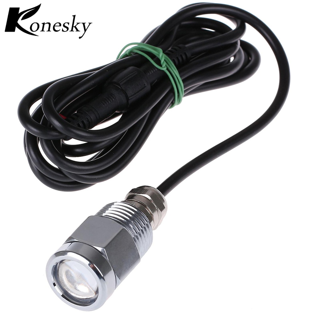 12V LED Underwater Boat Lights 9W Waterproof IP68 6 LED Yacht Boat Drain Plug Led Light Bulb With Connector