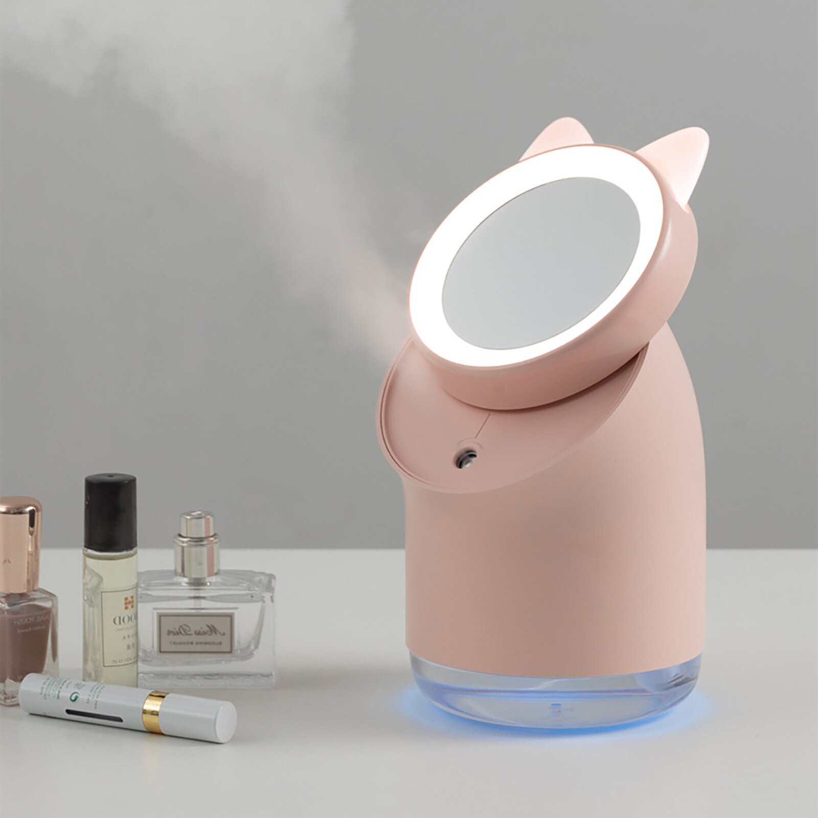 4#  Mini-tragbare luftkühler/klimaanlagen, multifunktions-luftbefeuchter und luftreiniger, 7- farbige LED-beleuchtung, usb-anschluss, tischventilator für zuhause
