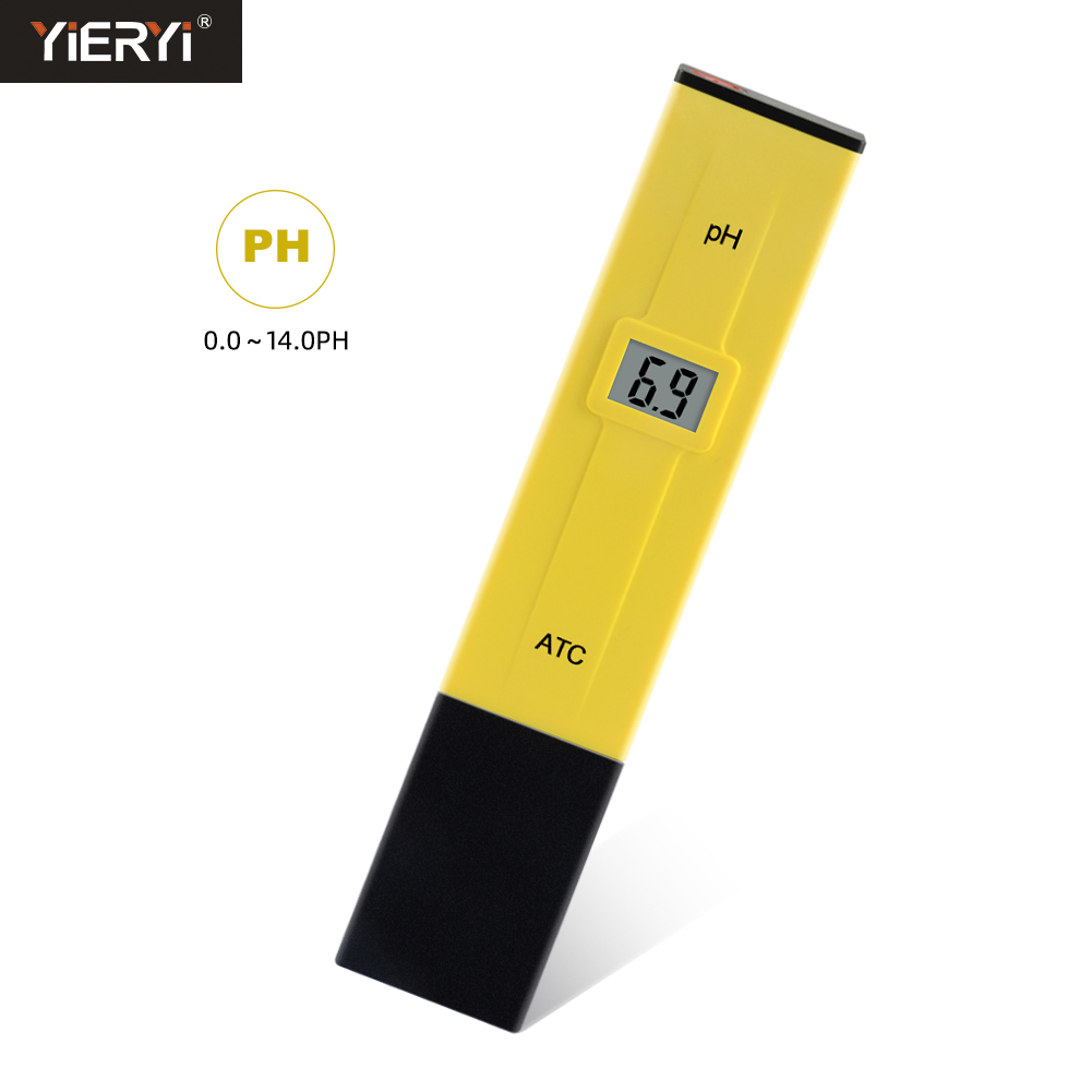 Digital ATC PH Meter 0~14 Range Water Acidity Tester High Precision Probe Test Pen for Swimming Pool Aquarium Laboratory