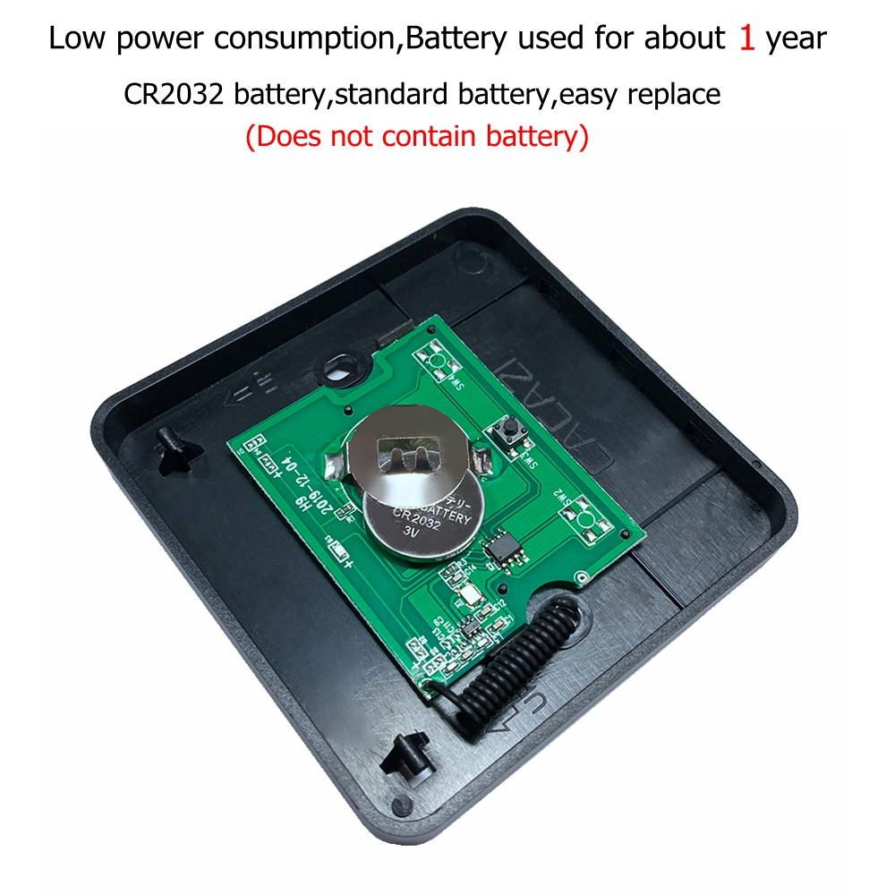 CACAZI – sonnette sans fil étanche à 300M, télécommande à 60 anneaux, batterie CR2032, 1 émetteur 5 récepteurs, prise US EU UK, carillon 0-110DB