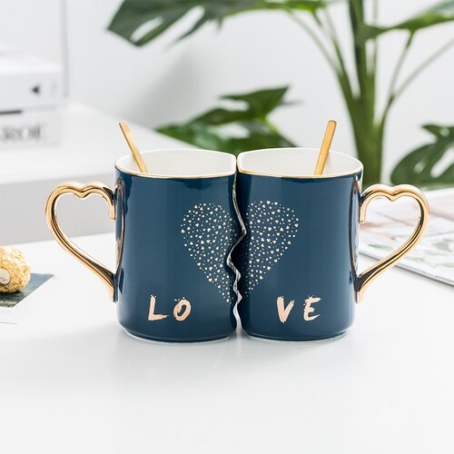 European Luxury Tea Cups and Saucers Set Gold Rim Royal Porcelain Espresso Sups Cup Stand Tazzine Caffe Wedding Cups AC50CU: H