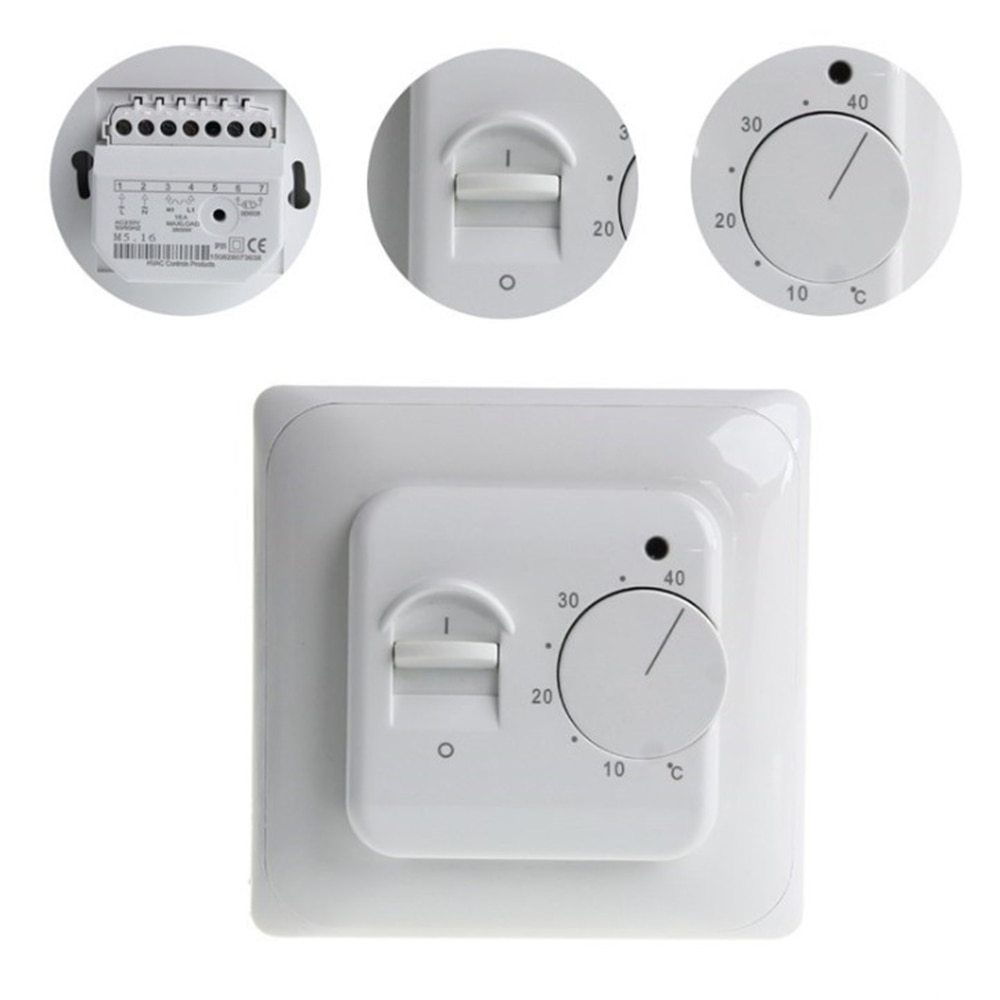 Elektrische Vloerverwarming Thermostaat Temperatuurregelaar Warm Regulator 220V 230V 16A Ntc Sensor Programmeerbare Universele