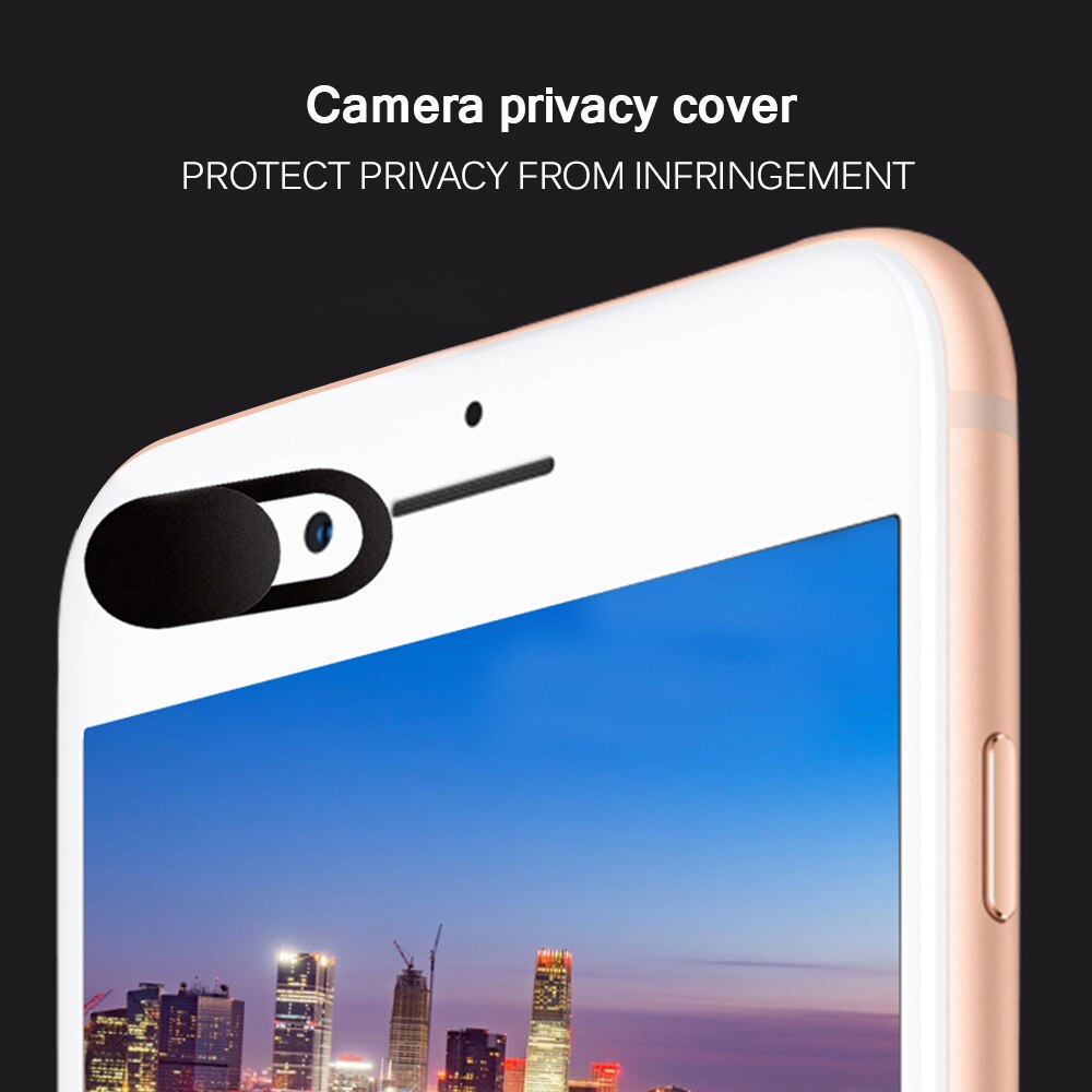 6 pçs universal webcam adesivo plástico preto/branco capa de câmera capa protetora webcam len etiqueta para portátil lente do telefone móvel