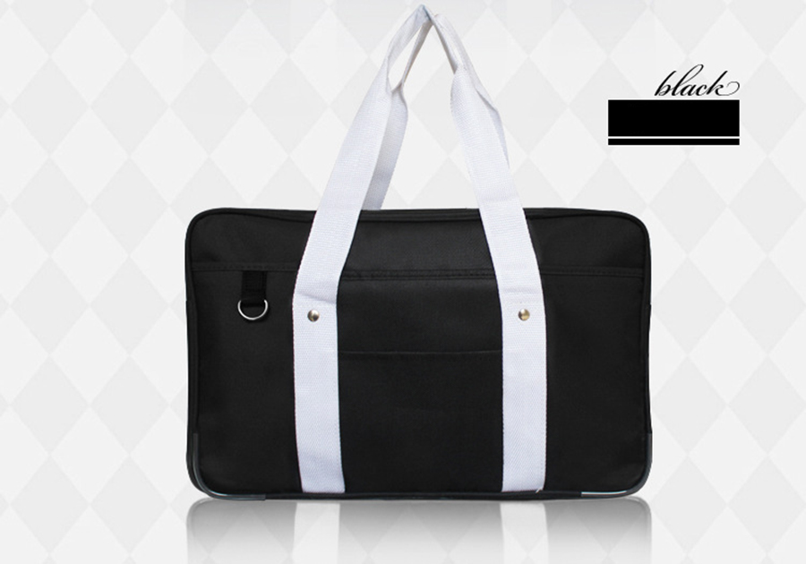 Japanische Schüler Taschen Hochschule Schüler Schule tasche JK Pendler tasche aktentasche Cospaly Kostümich Liebe Live Nachricht Tasche: Schwarz