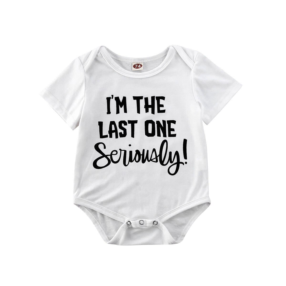 Newborn Baby Short Sleeve One-Piece Letter Print Short Sleeve Bodysuits Outfits