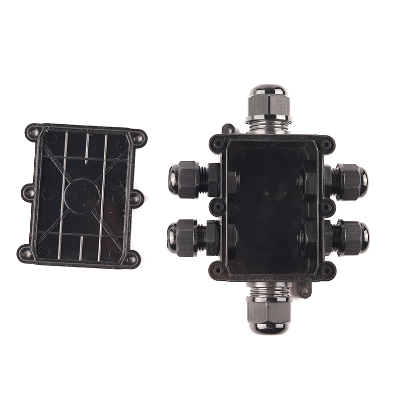 2/3/4/5/6 Way IP68 45A/450V Outdoor Waterproof Cable Connector Junction Box With Terminal Block For Wire Accessories