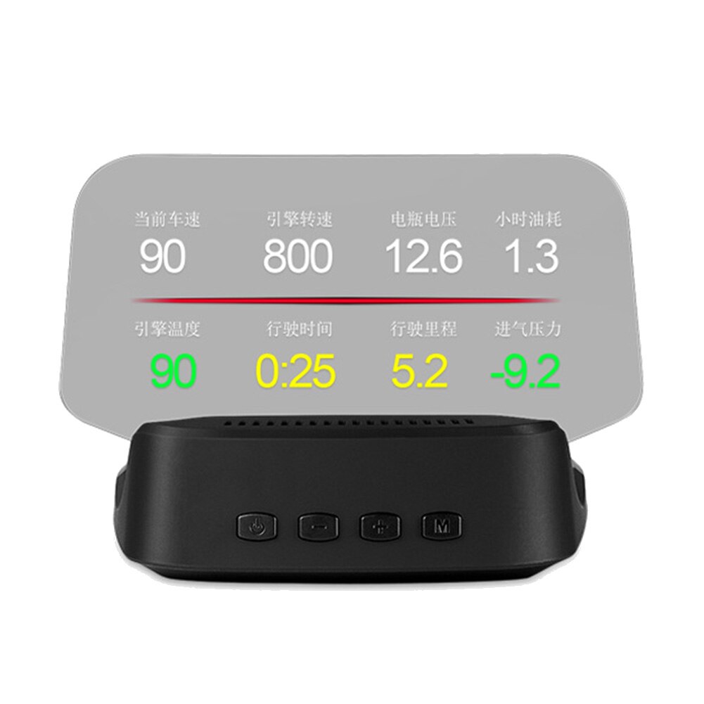 C2 Car HUD Head Up Display GPS Navigation OBD2 Scanner On-Board Computer Bluetooth Speedometer Projection