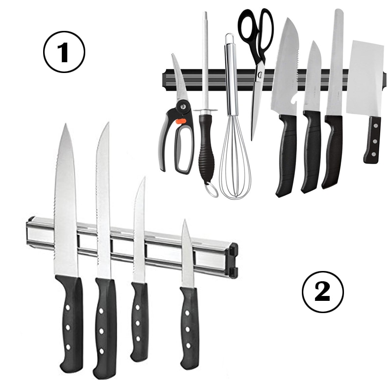 Stainless Steel Magnetic Knife Holder Wall Mount for Knives Kitchen Magnet Magnetic Strip Wall Knife Holder Tools