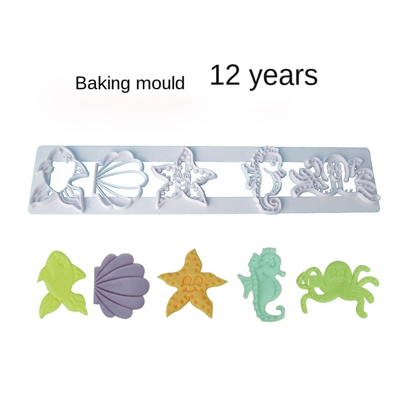 Plastic Polyter Clay Cutter Mold Star Fish Ocean Pattern Clay Cutter Pottery Tools Hobby Art Supplies Tools for Polymer Clay