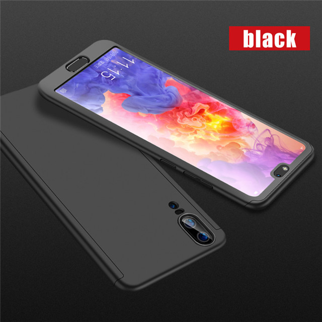 Luxe 360 Volledige Cover Glas telefoon Geval Voor Nokia 3.1 Beschermhoes Voor Nokia 6.1 Met Gehard Glas Back Cover coque: For Nokia 3.1 / Black