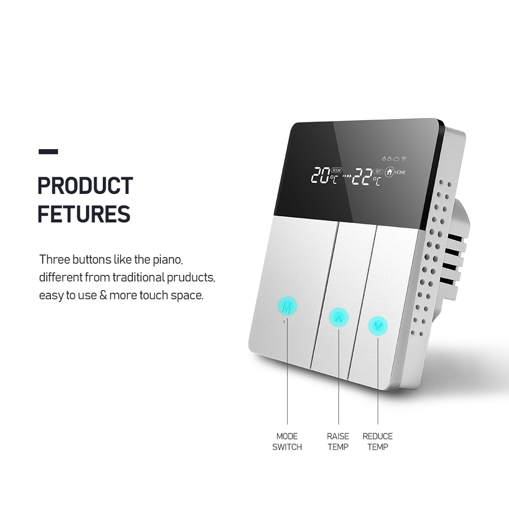 Xiaomi Mijia WiFi inteligente controlador de temperatura termostato de agua eléctrico piso de la caldera de Gas de Control de calefacción de MI casa APP