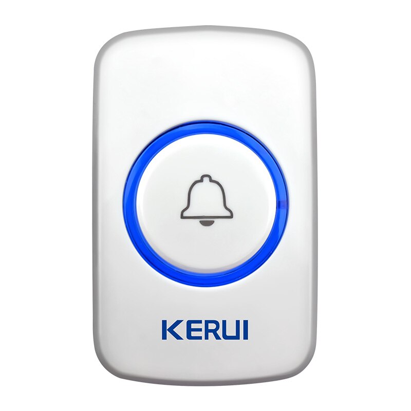 KERUI-alarma de seguridad inalámbrica con Sensor de movimiento PIR sistema antirrobo WIFI + GSM, pantalla a Color TFT de 4,3 pulgadas, Sensor de puerta, sirena inalámbrica: F51 Doorbell Button