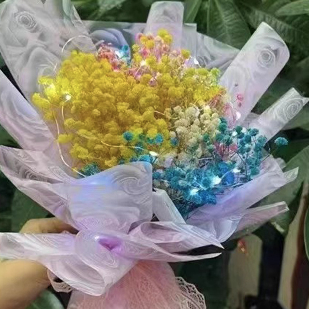 20 stuks bloem inpakpapier gouden rand roos Koreaanse stijl half transparant geschenkverpakking bloemist boeket inpakmateriaal