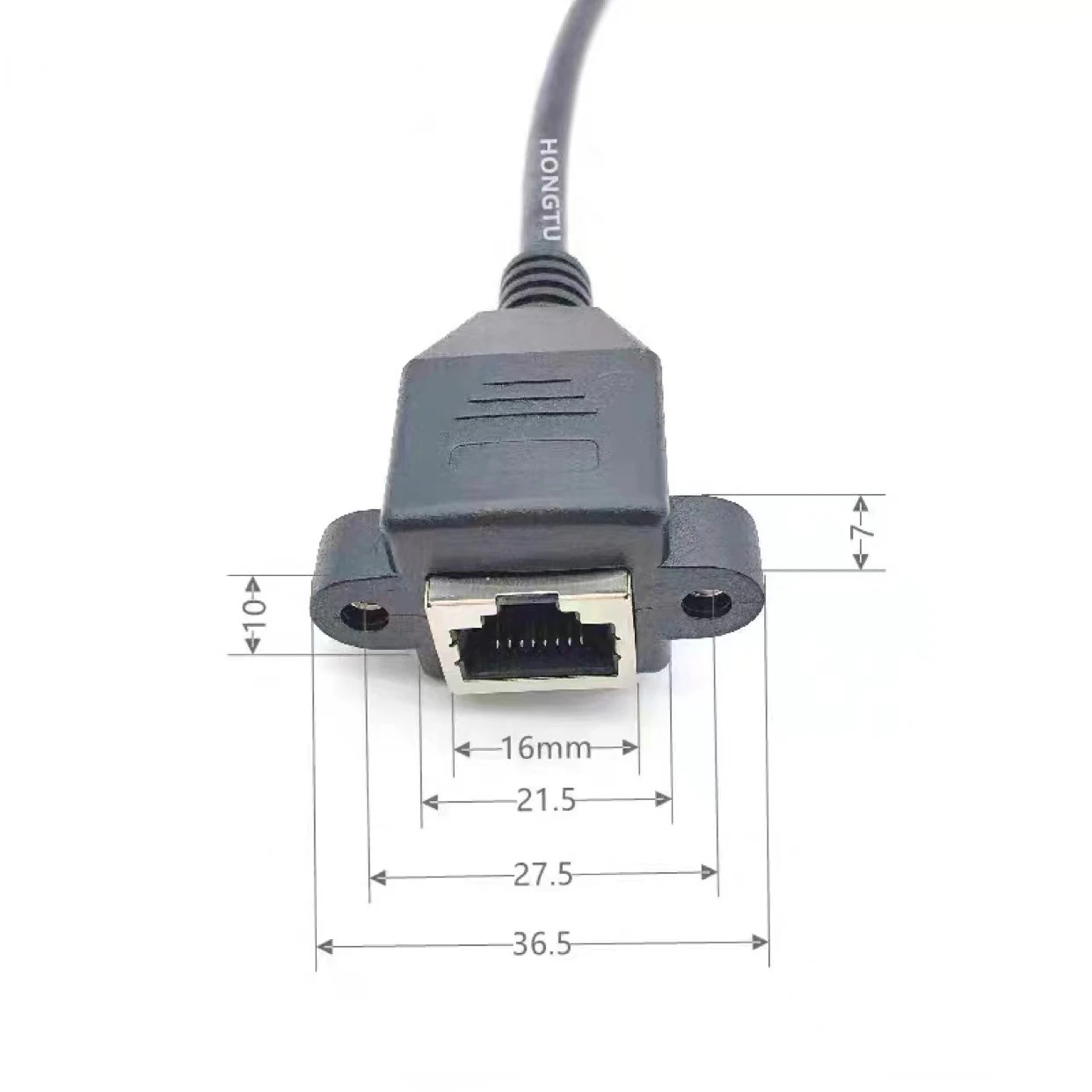 Cable 8P8C FTP STP UTP RJ45 macho a hembra 100M/1000M de velocidad Cat5 Cat6e tornillo montaje en Panel Cable de extensión de red LAN Ethernet